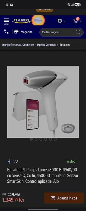 Epilator philips lumea seria 8000