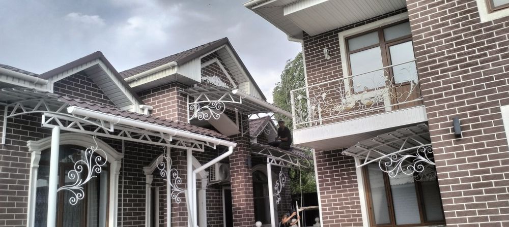 Навесы , любой сложности , арка , двух скат , один скат , кровля