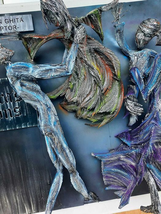 Sculptura fir otel-dimensiuni 3M-pentru locatii -Razvan Ghita sculptor