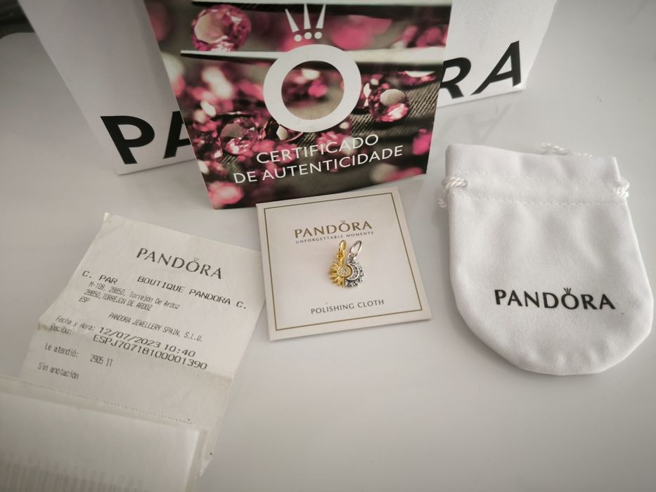 Charm Pandora luna și soare