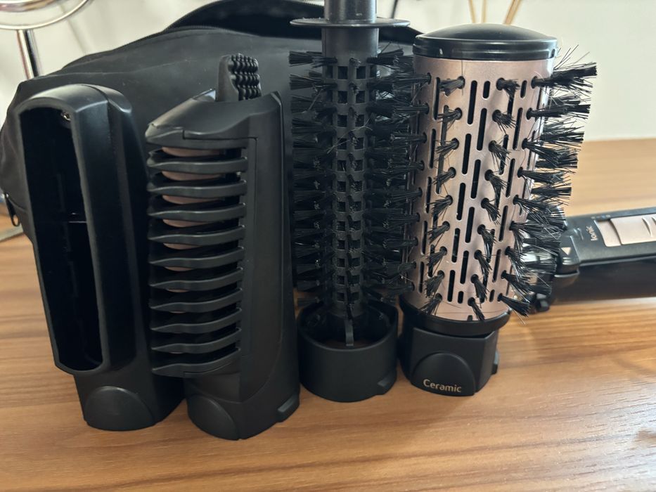 Set Babyliss original. Placa, perie rotativa si foehn.