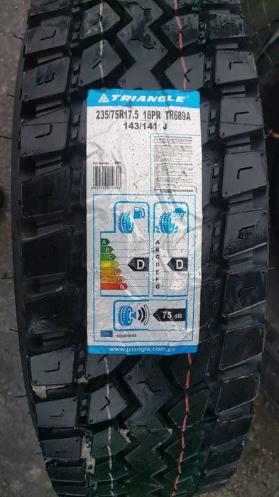 235/75R17.5-18PR TR689A 143/141J TRIANGLE, ведущая, в рассрочку