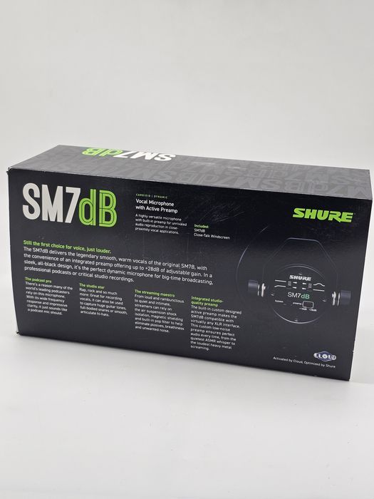 Shure SM7dB, Microfon Vocal Dinamic Cardioid cu preamp integrat, 50Hz-20kHz