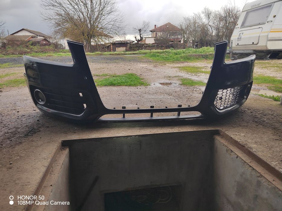 Предна броня  за Ауди А5 2010г с халогениS-line