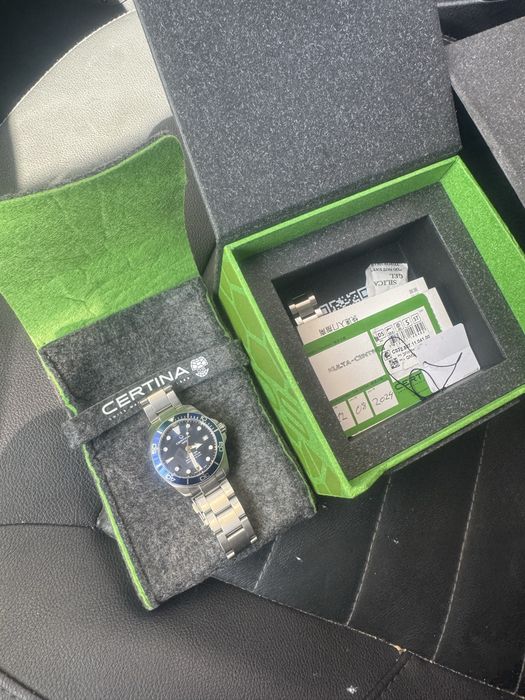 Certina DS Action Diver 43 mm – Powermatic 80 – 350 €