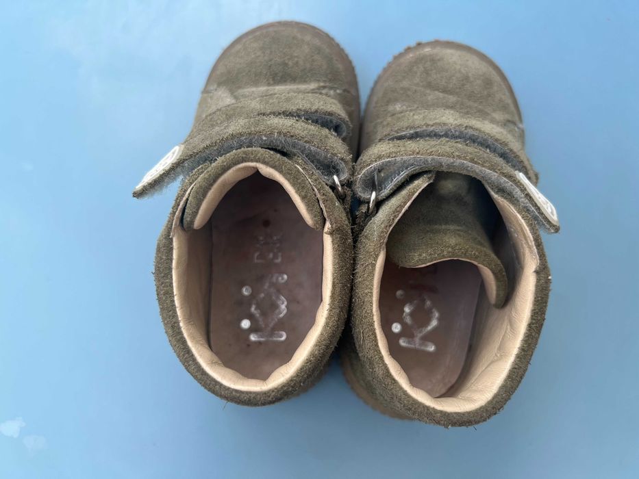 Детски обувки/боти в цвят шам фъстък Колев и Колев, номер 21