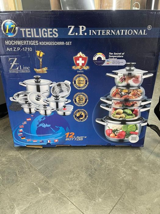 Oale inox si accesorii 17 piese, 12 straturi, Premium, P 1710 -A-