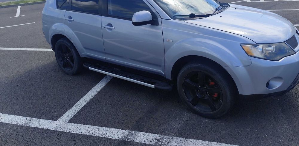 Praguri laterale Mitsubishi Outlander 2006-2012 Fullmond aluminiu