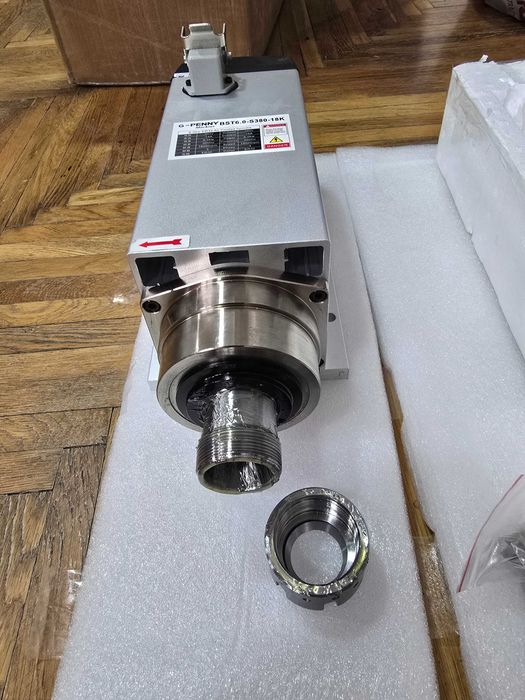 Motor Frezare CNC Patrat, Putere 6KW, 18.000RPM, 380V, ER32