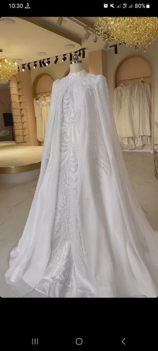 Muslimalar uchun ajoyib toʻy libosi razmeri  m-l