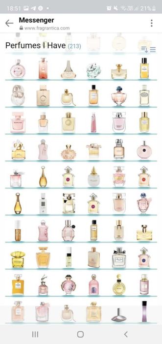 Oтливки- оригинални дамски парфюми от лична колекция