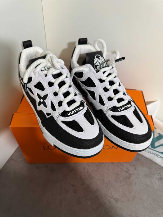 Adidasi Louis Vuitton Trainer Sneaker Black-White Produs Nou-Full Box