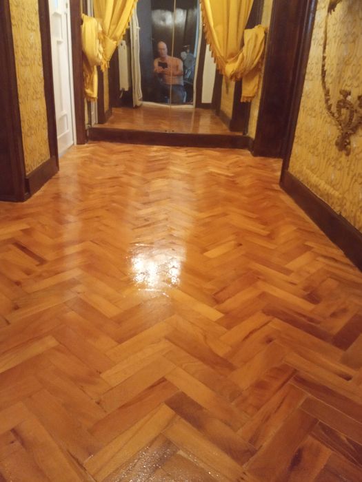 Безпрахово циклене на естествен паркет и дюшеме - гр. Димитровград