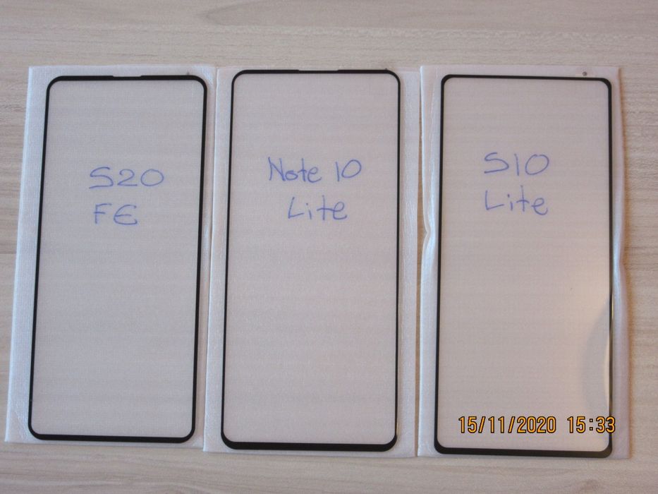 Samsung Galaxy S21 FE S20 FE Note 10 Lite / 5D Full Стъклен протектор