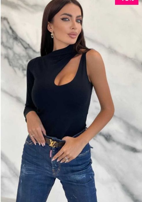 Bluza sexy cu o maneca Bogas