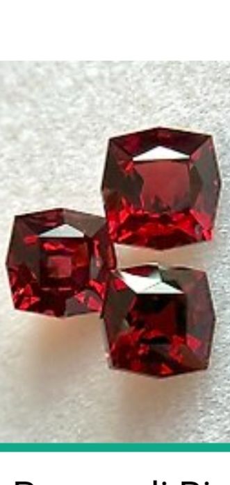 3 bucati granate rodolite 4.35 carate