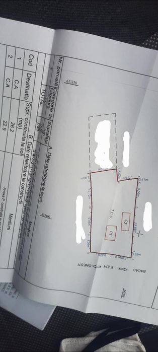 Vand teren curs construcții