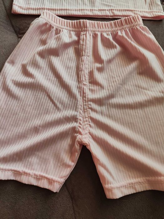 НОВО! Еластична пижамка розова 18-24м