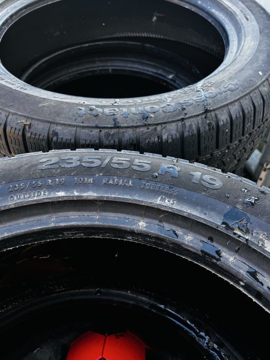 Set 4 anvelope 235/55R19 IARNĂ CONTINENTAL Cross Contact,profil bun