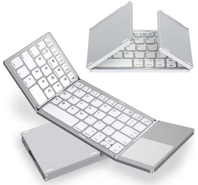 Tastatura pliabila Bluetooth, Portabila, subtire, Touchpad 2 click-uri