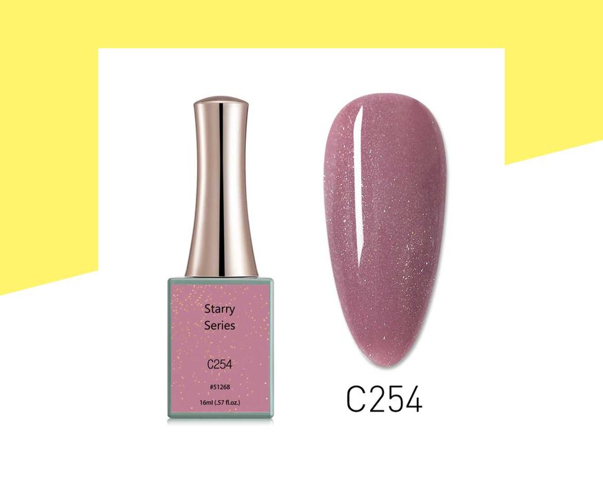 Професионален UV/LED брокатен гел лак серия "Starry" CANNI - 16 мл.
