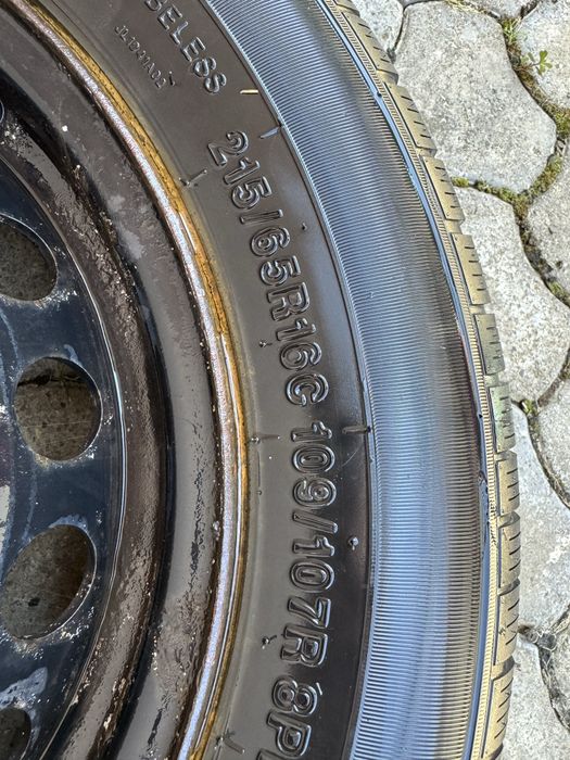 set cauciucuri noi plus jante 215-65-r16 ford transit custom