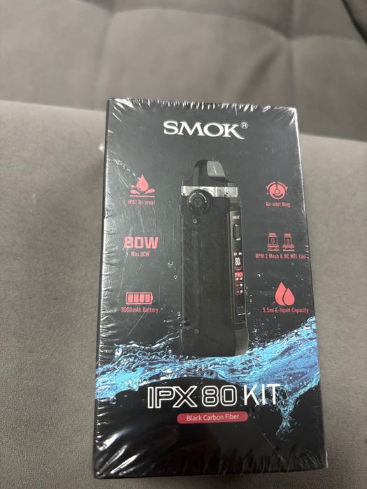 SMOK IPX 80 KIT/black carbon fiber