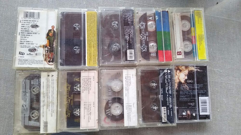 Lot 10 casete audio vintage