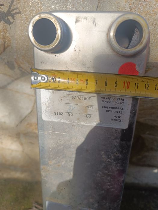 Топлообменник вода вода .