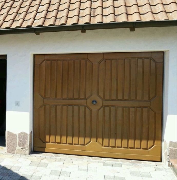 USA BATANTA GARAJ poarta lemn H 245 x L 210 Normstahl Germania 2 Buc