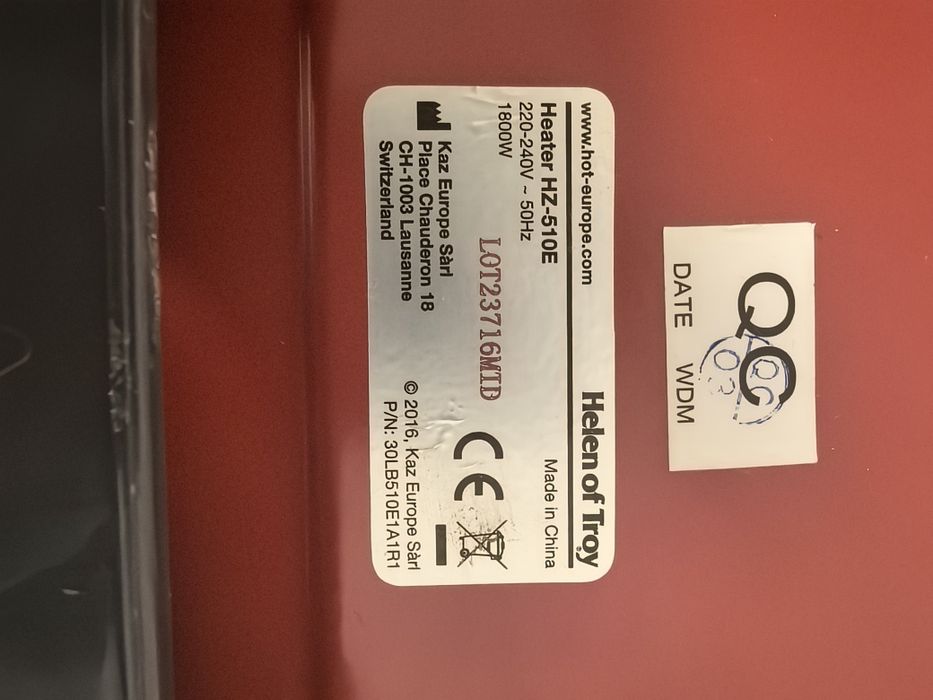 Aeroterma 1800w Hz-510e