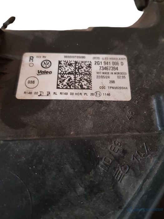 Far Dreapta Led Vw Polo Aw 2G 2021 -> 2G1941006D