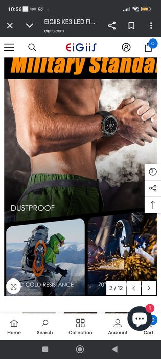 Smartwatch Eigiis ke3 antishock NOU!