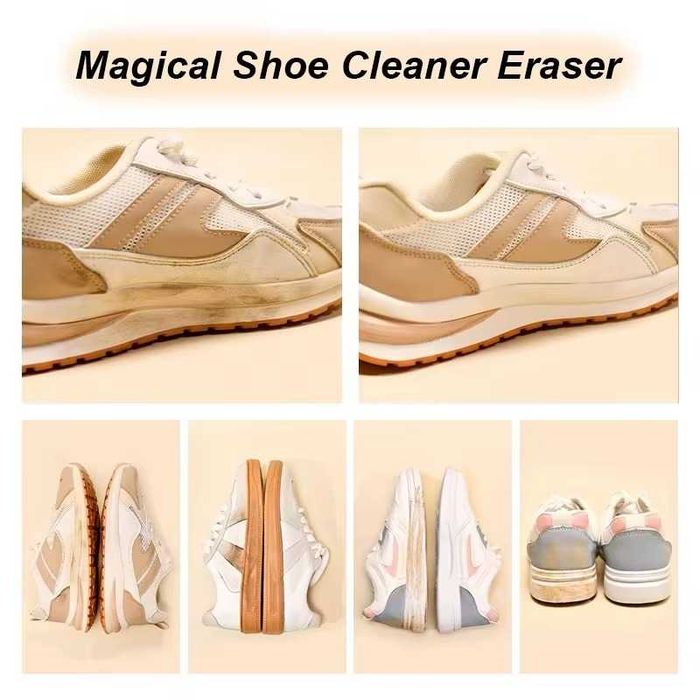 Гума за почистване на обувки маратонки Crep protect Eraser за петна велур кожа подметки бели обувки