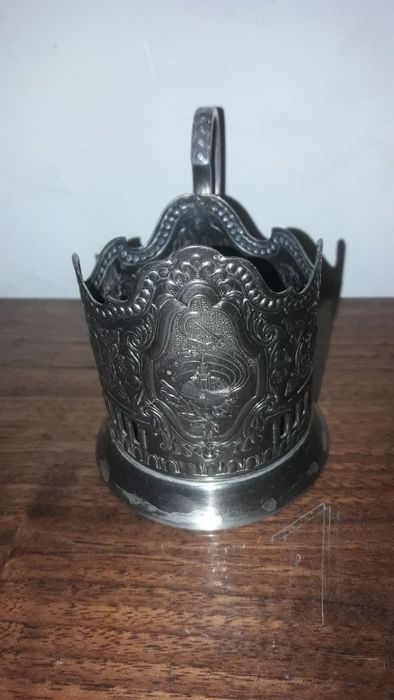 Подстаканник мельхиоровый Космос