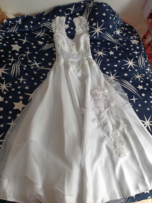 Rochie de mireasă+ blazer scurt