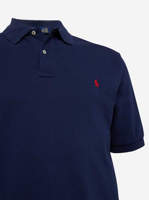 Tricou original RALPH LAUREN, culoare bleumarin, M, L, XL, 2XL