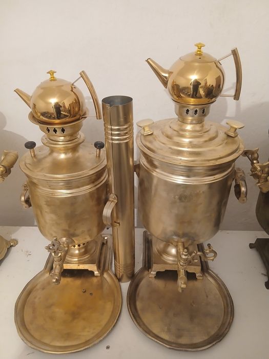 Самовары Латунь Тульские