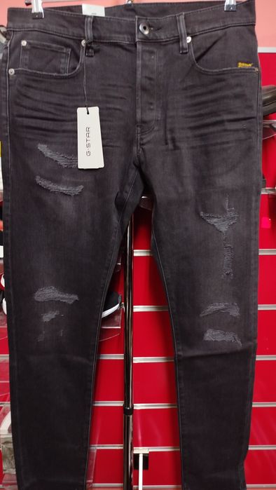 Оригинални дънки G-Star Raw 3301 Slim W33 W34 W36 W38 нови мъжки черни сиви