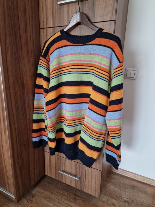 Pulover barbatesc, 100% lana, moale si pufos, marimea XL, ca nou