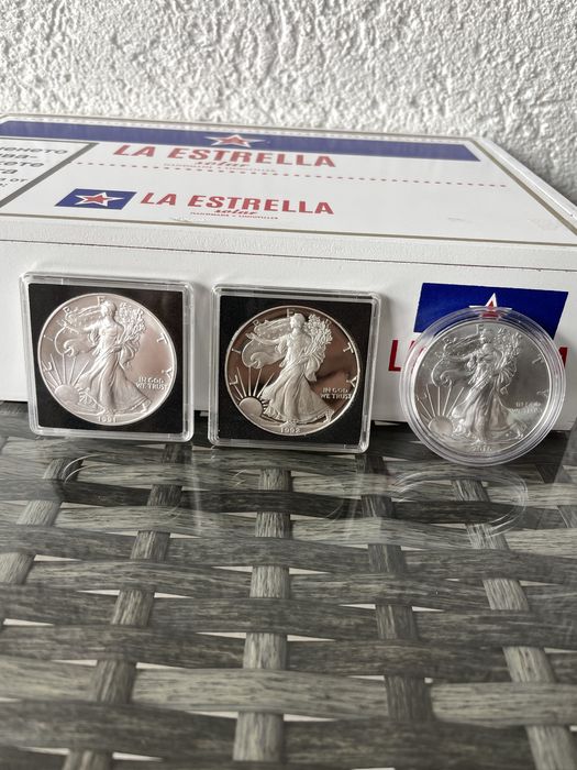 1 oz Американски Орел Сребърна Монета American Eagle 1992