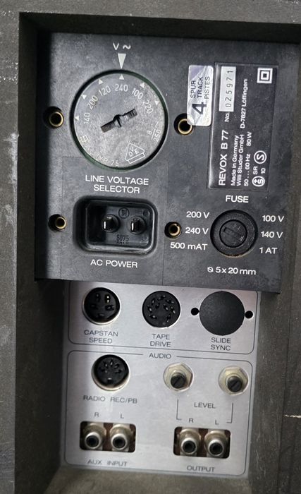 Ролков магнетофон Revox B77 MK1