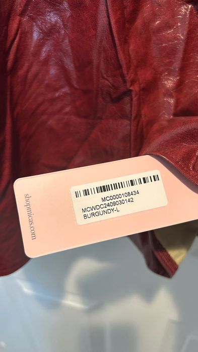 Рокля с кожен ефект Micas