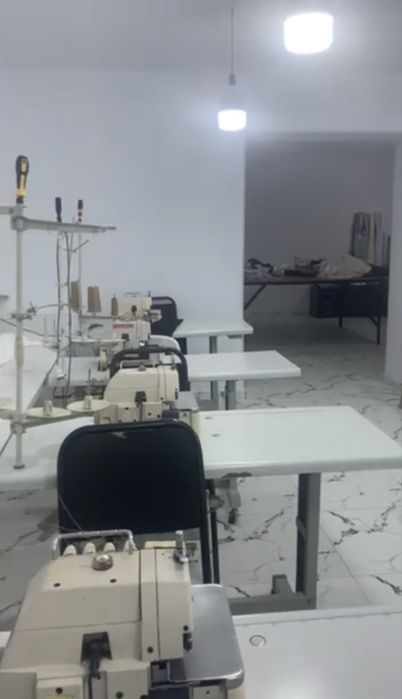 Швейный цех мебель техникой