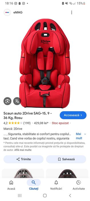 Scaun auto 2 Drive Sag