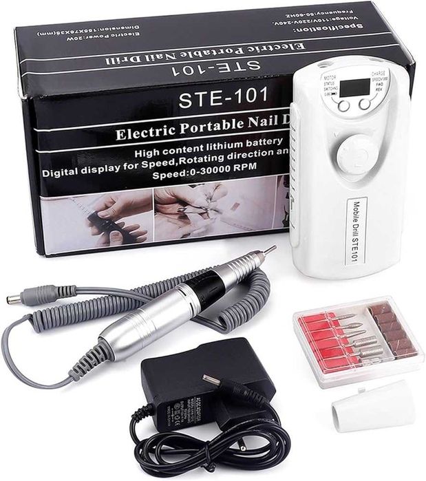 БЕЗЖИЧНА пила 60W,35000 оборота,професионална за нокти,маникюр,педикюр