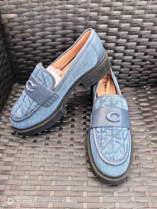 Coach Leah Indigo Denim дамски лоуфъри