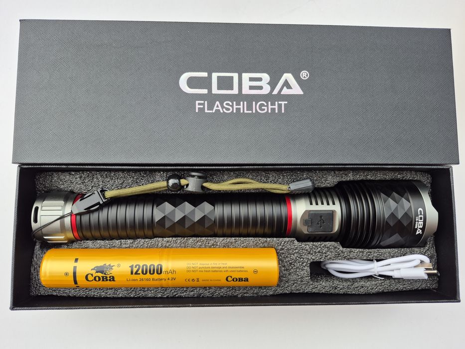 Супер мощен LED фенер COBA CB-G686,3000m