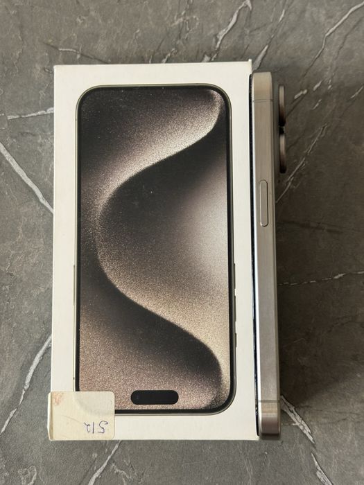 iPhone 15 pro silver titanum 512