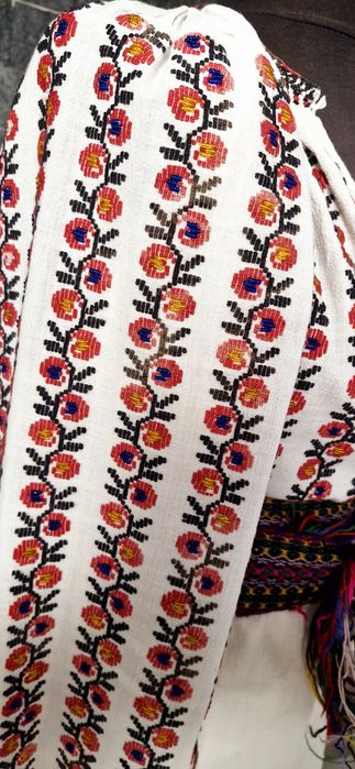 Ie și poala pe pânză de casa